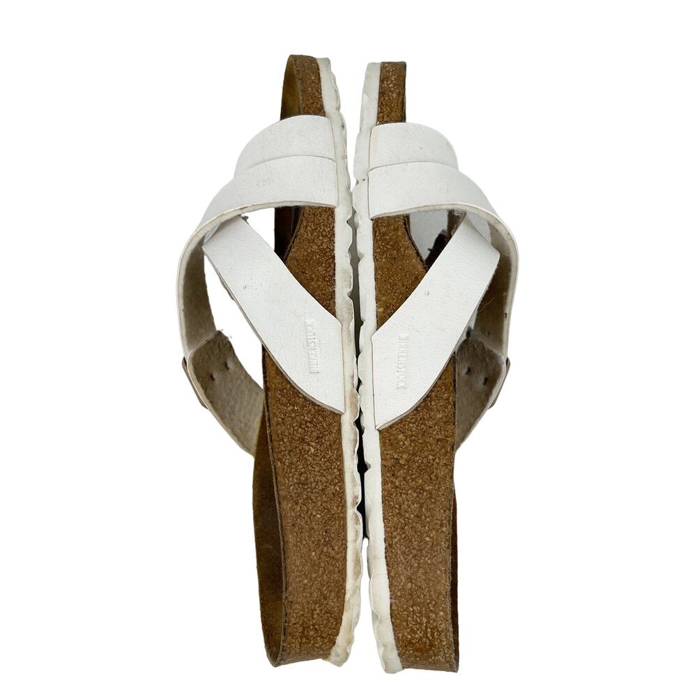 Birkenstock Yao Sandals White Double Buckle 37 L6M4 - Picture 5 of 14